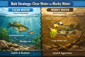 How Does Bait Strategy Change in Clear Water vs Murky Water?
